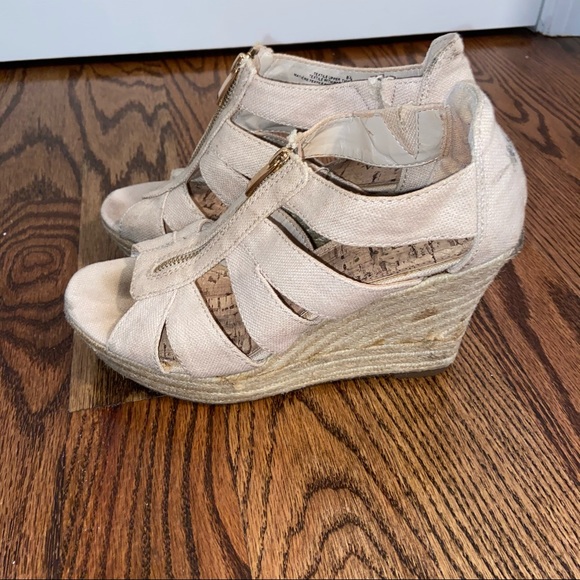 Nude summer wedges - Picture 3 of 8
